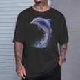 ドルフィンダイバー イルカ 海 かわいい イルカ イルカ Tシャツ 彼への贈り物