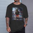 ドーベルマン犬 ムエタイキックボクシングチャンピオン Tシャツ 彼への贈り物