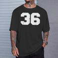 ナンバー36 スポーツジャージプレーヤー 36 ファンフロントプリント 代表チーム Tシャツ 彼への贈り物