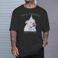 ニューオーリンズ 面白い犬の着用パーティーハット付き Tシャツ 彼への贈り物