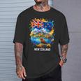 ニュージーランド国旗 旅行 お土産 ニュージーランド人 Nz キウイバード 長袖tシャツ Tシャツ 彼への贈り物