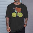 ニュージーランド自転車 キウイフルーツ愛好家向け Tシャツ 彼への贈り物