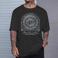ノートルダム大聖堂 ローズウィンドウ Tシャツ 彼への贈り物