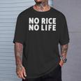 ノーライス ノーライフ シャツ Tシャツ 彼への贈り物
