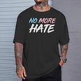 ノー・モア・ヘイト トランスジェンダーを支援しよう Tシャツ 彼への贈り物