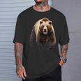 ハイイログマ ヒグマ Tシャツ 彼への贈り物