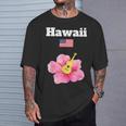 ハワイ お土産 ハイビスカス 花 トロピカル ティキ 音楽 アメリカ国旗 Tシャツ 彼への贈り物