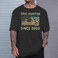 ハンティングバック鹿またはヘラジカ 2005 ヴィンテージハンター Tシャツ 彼への贈り物
