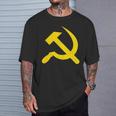 ハンマーと鎌のシンボル Cccp ソビエト連邦 Tシャツ 彼への贈り物