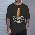 バゲット好き フランス ベーカリー フランスパン Tシャツ 彼への贈り物