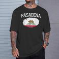パサデナ カリフォルニア州旗 ビンテージ Usa スポーツ メンズ レディース Tシャツ 彼への贈り物