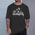 パルクールシティギフトパルクールフリーランニング Tシャツ 彼への贈り物