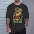 パンと絶滅を避ける恐竜ケトユーモア。 長袖tシャツ Tシャツ 彼への贈り物