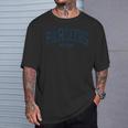 パーソンズ カンザス Ks カレッジユニバーシティスタイル ブルー Tシャツ 彼への贈り物