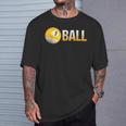 ビリヤード プールボール 9ボール アパレル 9ボール チーム リーグ用 Tシャツ 彼への贈り物