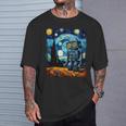 ビンテージロボットアート ゴッホ おもちゃ ロボットビルダー ロボティクス 長袖tシャツ Tシャツ 彼への贈り物