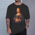 ビール 酒 面白いtシャツ モナリザ 飲み おもしろ 飲み会 のんべえ メンズ ネタ 服 美術 パーティー Tシャツ 彼への贈り物