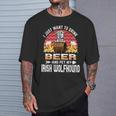 ビールを飲みたいだけです ペット アイリッシュ・ウルフハウンドの愛犬家 Tシャツ 彼への贈り物