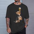 ビールヨークシャーテリア Tシャツ 彼への贈り物