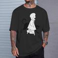 ピエロと猫、オーブリー・ビアズリー作のセント・ポールズ1893年 Tシャツ 彼への贈り物