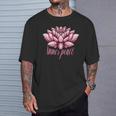 ピンクの蓮の花 曼荼羅 Tシャツ 彼への贈り物