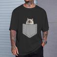 ファニーラグドール猫 Tシャツ 彼への贈り物