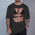 フェイク 腹筋 面白い ビキニ ボディ マッスル 6パック 3D Tシャツ 彼への贈り物
