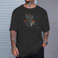 フクロウ レトロ アイ メンズ レディース キッズ ギフト アパレル Tシャツ 彼への贈り物