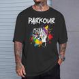 フリーランニング、ストリートワークアウト、フリースタイル、アクロバット、パルクール Tシャツ 彼への贈り物