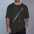 フルート 音楽 音符 楽器 ミュージシャン フルート奏者 Tシャツ 彼への贈り物