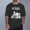 フレンチブルドッグ ビギーなし かわいいフレンチブルドッグ「大物じゃない」 Tシャツ 彼への贈り物