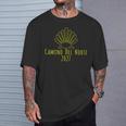 ブエン カミーノ デ サンティアゴ デル ノルテ 2027 カミーノ ホタテ貝 Tシャツ 彼への贈り物