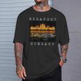 ブダペスト ハンガリー スカイライン お土産 ヴィンテージ Tシャツ 彼への贈り物