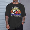 ブラジリアン柔術 Jesus Has Your Back Tシャツ 彼への贈り物