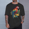ブラジルの動物愛好家のための素敵なオウムの鳥のコスチューム Tシャツ 彼への贈り物
