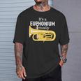 ブラスバンドのユーフォニアム奏者のための面白いユーフォニアムジョーク「 Euphonium Humour 」 Tシャツ 彼への贈り物