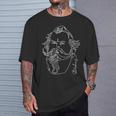 ブラームス 偉大な作曲家 クラシカル ポートレート ギフト Tシャツ 彼への贈り物