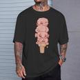 ブロブフィッシュ アイス クリーム、面白いブロブフィッシュ Tシャツ 彼への贈り物
