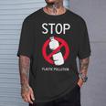 プラスチック汚染環境係派を止める Tシャツ 彼への贈り物