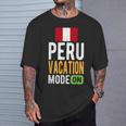 ペルーお土産 旅行 ペルーバケーションモードオン Tシャツ 彼への贈り物
