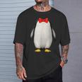 ペンギン コスチューム かわいい 蝶ネクタイ おもしろい 動物 ハロウィン 男性 子供 Tシャツ 彼への贈り物
