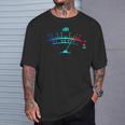 ボリュームvu メーター ビンテージ オーディオ エンジニア レコーディング Tシャツ 彼への贈り物