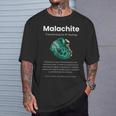 マラカイト宝石の意味 Tシャツ 彼への贈り物