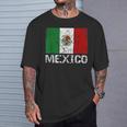 メキシコの国旗 アンティーク調 男性 女性 キッズ Tシャツ 彼への贈り物
