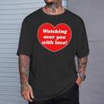 メルちゃんはあなたを見守っているよ！じーーーっ Tシャツ 彼への贈り物