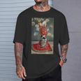 モネのマダム-着物を着たモネ Tシャツ 彼への贈り物