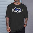 モンガラカワハギ塩水リーフアクアリウム水槽 Tシャツ 彼への贈り物