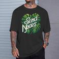 モンステラノード植物愛好家アルボ植物感謝の日を送る Tシャツ 彼への贈り物