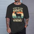 ヤギ愛好家 農家 ヤギの所有者 面白いヤギ Tシャツ 彼への贈り物