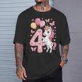 ユニコーン 4 誕生日 女の子 4 歳 馬 わたしは 4 Tシャツ 彼への贈り物